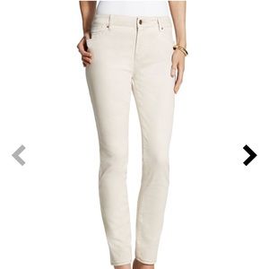 CHICO’S Platinum Denim Jeggings in Cement XS